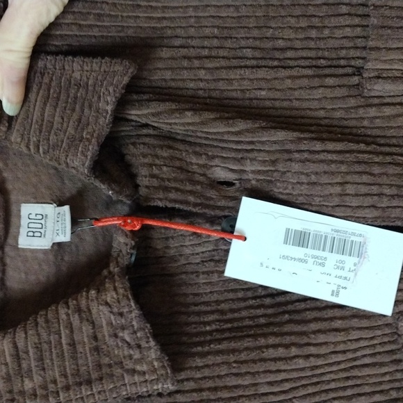 NWT🔥$89 Urban Outfitters BDG Mens Button Down Corduroy Shacket XL-TG - Picture 7 of 7